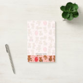 Textuur met Teddy Bears, Hearts Post-it® Notes (Kantoor)