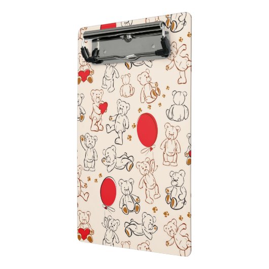 Textuur met Teddy Bears Mini Klembord (Angled2)