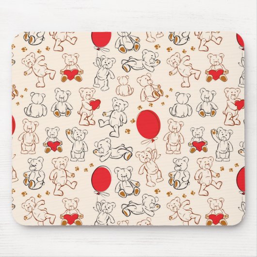 Textuur met Teddy Bears Muismat (Voorkant)