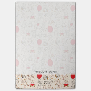Textuur met Teddy Bears Post-it® Notes