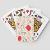 Textuur met Teddy Bears Speelkaarten (Achterkant)