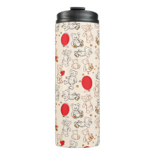 Textuur met Teddy Bears Thermosbeker