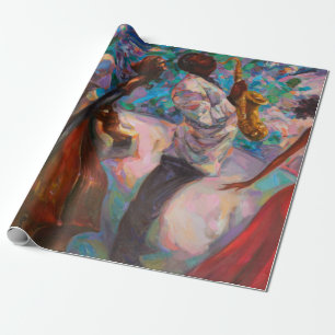 textuur, olieverschildering, kunst, jazz, blauwe p cadeaupapier