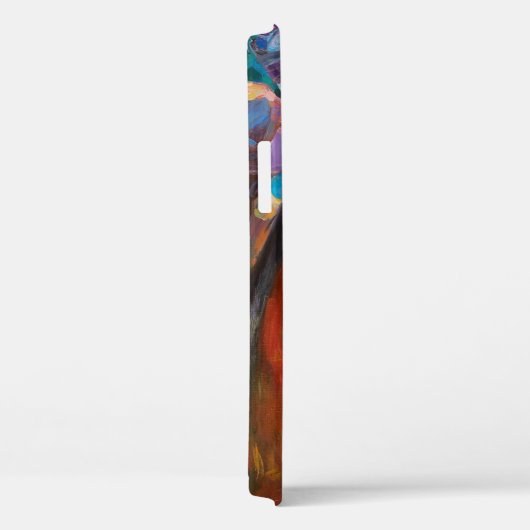 textuur, olieverschildering, kunst, jazz, blauwe p Case-Mate iPhone case (Achterkant / Rechts)