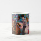 textuur, olieverschildering, kunst, jazz, blauwe p koffiemok (Center)