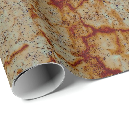 Textuur Oranje Rust Rustic Decoupage Cadeaupapier (Rol Hoek)