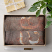 Textuur Rustic  bruin bruine trein Tissuepapier (Geschenk)