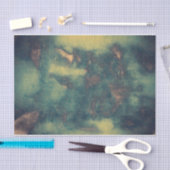 Textuur Rustic  Groen Bruin Blauwgroen Abstract Tissuepapier (Craft)