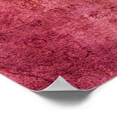  textuur Schraapboek roze Poster (Hoek)