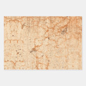 Textuur Tan  Antiek Rustic-ontkoppeling Inpakpapier Vel (Voorkant)