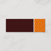 Textuur toon - Terrazzo Pattern 07 - Donkerbruin Mini Visitekaartje (Achterkant)