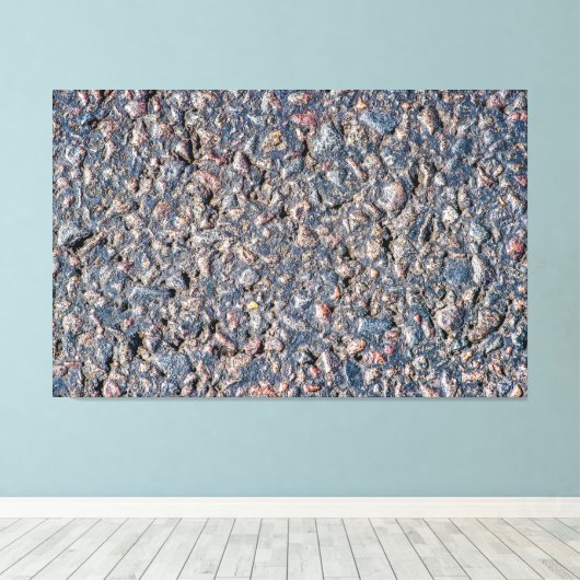textuur van asfalt en keeltjes canvas afdruk (Insitu (Houten vloer))