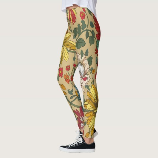 Textuur van bloemen leggings (Links)