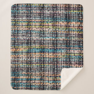 textuur van de bovenlaag van de boulevormige stof sherpa deken