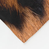 textuur van de luipachtige huid : Nauwe luipaard Fleece Deken (Hoek)
