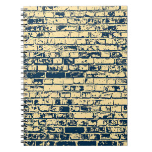 Textuur van een bakstenen muur. Elegant behangontw Notitieboek