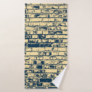 Textuur van een bakstenen muur. Elegant ontwerp vo Badhanddoek