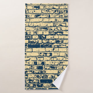 Textuur van een bakstenen muur. Elegant ontwerp vo Badhanddoek