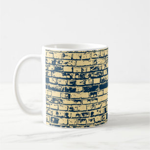 Textuur van een bakstenen muur. Elegant ontwerp vo Koffiemok