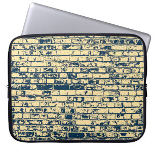 Textuur van een bakstenen muur. Elegant ontwerp vo Laptop Sleeve