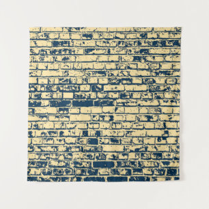 Textuur van een bakstenen muur. Elegant ontwerp vo Wandkleed