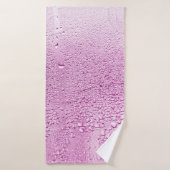 Textuur van een druppel regen op een natte glaspla badhanddoek (Badhanddoek)