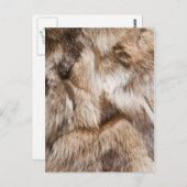 textuur van elegant bont briefkaart (Voorkant / Achterkant)