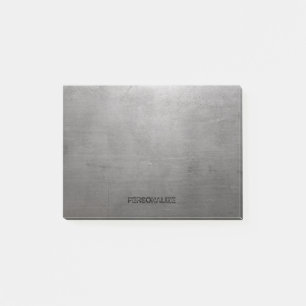 Textuur van geborsteld metaal post-it® notes