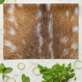 textuur van gepotte herten theedoek (Gevouwen)