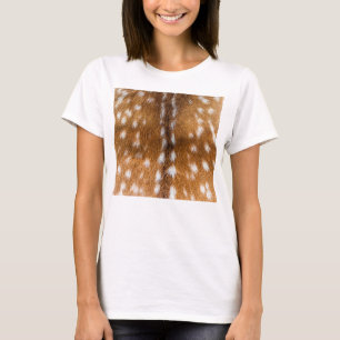 textuur van gepotte hertenbont t-shirt