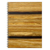 textuur van geweerde houten planken notitieboek (Voorkant)