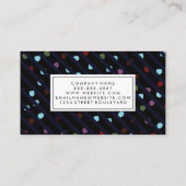 Textuur van grafische stripes en Stippen Visitekaartje (Achterkant)