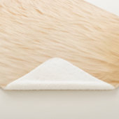 textuur van haar van geiten sherpa deken (3/4)