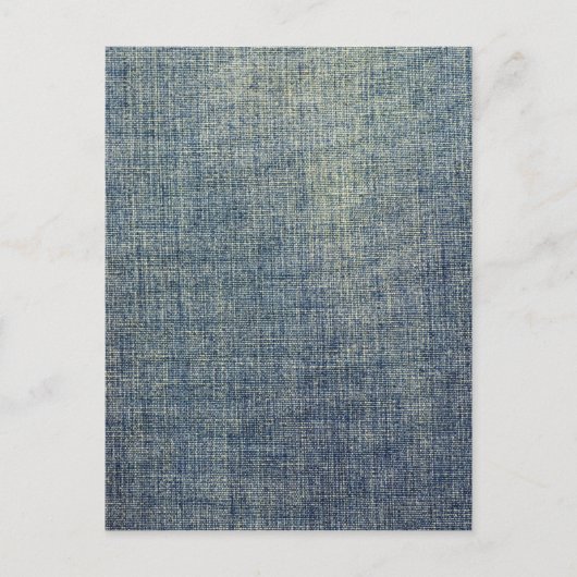 textuur van het vete denimweefsel briefkaart (Voorkant)