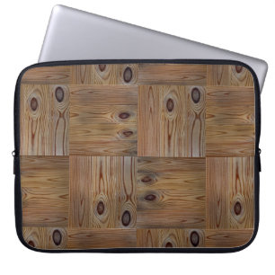 textuur van hout, natuurlijke achtergrondstructuur laptop sleeve