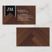 Textuur van houten panelen visitekaartje (Voorkant / Achterkant)