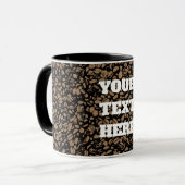 Textuur van koffieboon Sjabloon Mok (Voorkant links)