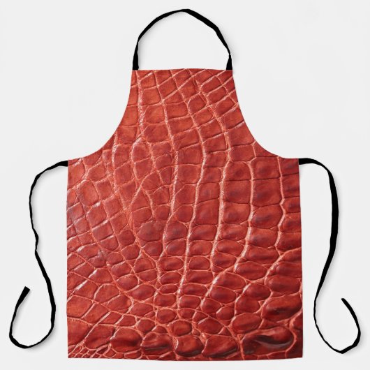 textuur van krokodilleder schort (Voorkant)