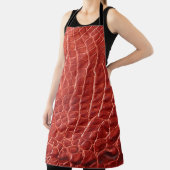 textuur van krokodilleder schort (Insitu)