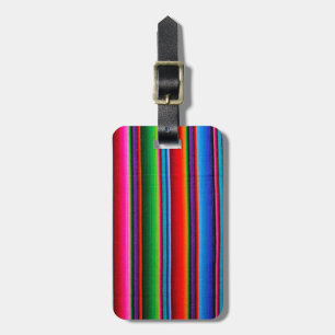 Textuur van Mexicaans weefsel Bagagelabel