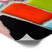 textuur van mozaïektegels sjabloon poster (Hoek)