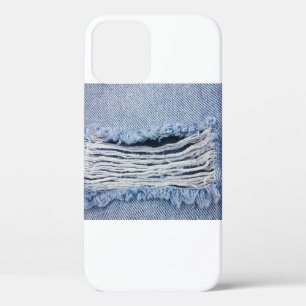 Textuur van natuurlinnen  iPhone 12 hoesje