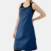 textuur van naveljeans schort (Insitu)