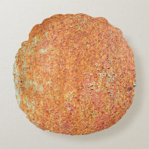 Textuur van old painted metalabstract, age, anc rond kussen