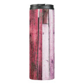 Textuur van oude houten fenceabstract, achtergrond thermosbeker (Achterkant)