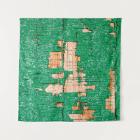 Textuur van oude houten omheining met schuurverf. 