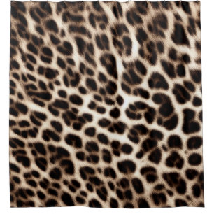 textuur van pelsdieren schil cheetah leopard douchegordijn