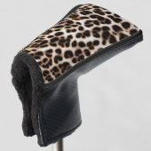 textuur van pelsdieren schil cheetah leopard golfheadcover (3/4 voorkant)