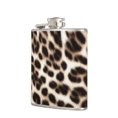 textuur van pelsdieren schil cheetah leopard heupfles (Links)