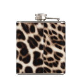 textuur van pelsdieren schil cheetah leopard heupfles (Achterkant)